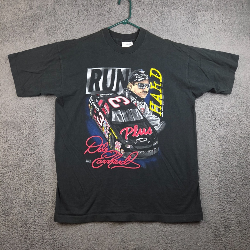 Vintage Dale Earnhardt Shirt Men's XXL Double Sided Single Stitch Sports Image